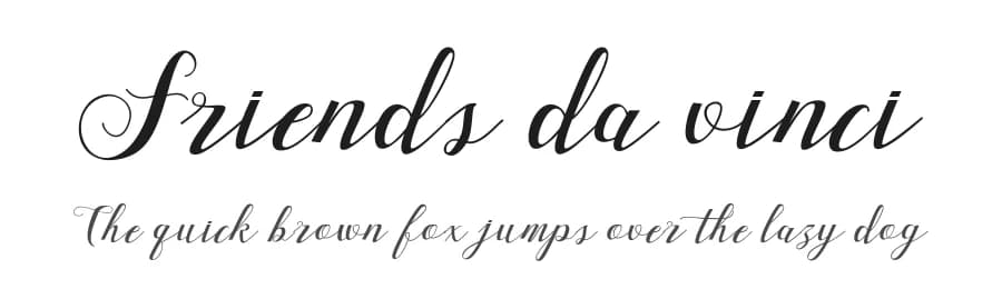 Friends da vinci by ijem — Script Handwritten Font