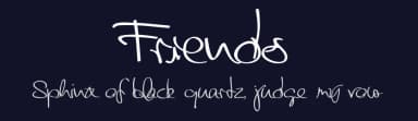 Friends by Shaped Fonts — Script Handwritten Font — thumbnail 2