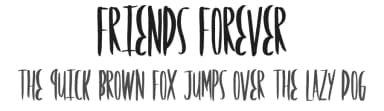 Friends Forever by Xerographer Fonts — Script Handwritten Font — thumbnail 1