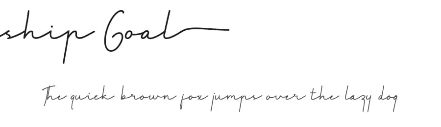 Friendship Goal by NihStudio — Script Handwritten Font