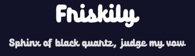 Friskily by Niskala Huruf — Script Handwritten Font — thumbnail 2