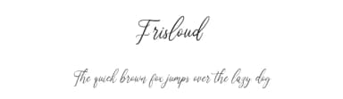 Frisloud by Maulana Creative — Script Handwritten Font — thumbnail 1