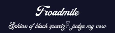 Froadmile by Type Combo — Script Handwritten Font — thumbnail 2