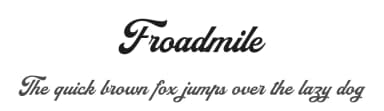 Froadmile by Type Combo — Script Handwritten Font — thumbnail 1