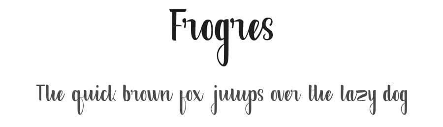 Frogres by onedsgn studio — Script Handwritten Font