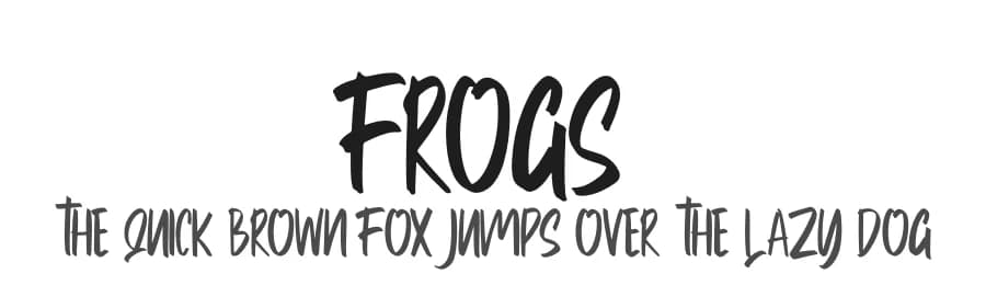 Frogs by Skiiller Studio — Script Handwritten Font