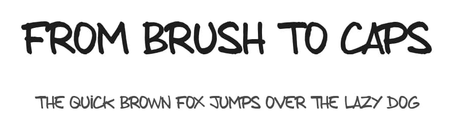 From brush to caps by dcoxy - Greg Medina — Script Handwritten Font