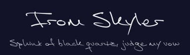 From Skyler by Måns Grebäck — Script Handwritten Font — thumbnail 2