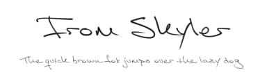 From Skyler by Måns Grebäck — Script Handwritten Font — thumbnail 1