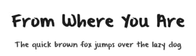 From Where You Are by Kimberly Geswein — Script Handwritten Font — thumbnail 1