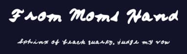 From Moms Hand by Annie Cresta — Script Handwritten Font — thumbnail 2