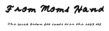From Moms Hand by Annie Cresta — Script Handwritten Font — thumbnail 1