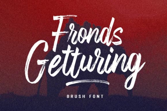 Fronds Getturing Font by gatype — Script Handwritten Font