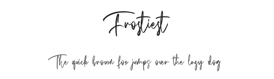 Frostiest by Maulana Creative — Script Handwritten Font