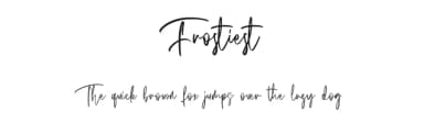 Frostiest by Maulana Creative — Script Handwritten Font — thumbnail 1