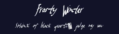 Frosty Winter by Xerographer Fonts — Script Handwritten Font — thumbnail 2