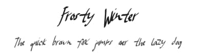 Frosty Winter by Xerographer Fonts — Script Handwritten Font — thumbnail 1