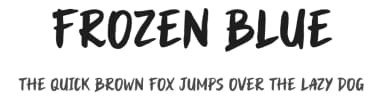 Frozen Blue by Olalatype — Script Handwritten Font — thumbnail 1