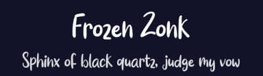 Frozen Zonk by FreshtypeINK — Script Handwritten Font — thumbnail 2