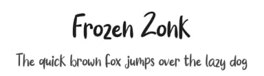 Frozen Zonk by FreshtypeINK — Script Handwritten Font — thumbnail 1