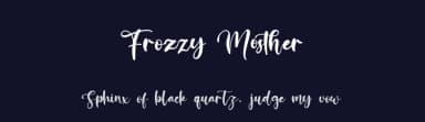 Frozzy Mosther by Kong Font — Script Handwritten Font — thumbnail 2