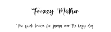Frozzy Mosther by Kong Font — Script Handwritten Font — thumbnail 1