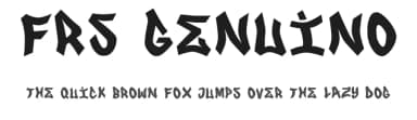 FRS Genuino by santoyo francisco — Script Handwritten Font — thumbnail 1