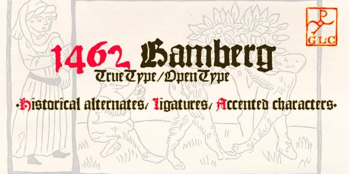 1462 Bamberg by GLC Foundry — Blackletter Font