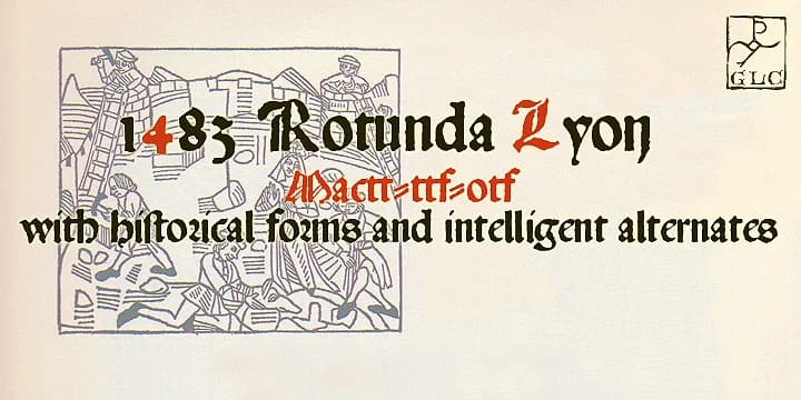 1483 Rotunda Lyon by GLC Foundry — Decorative Font