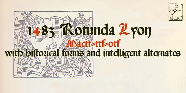 1483 Rotunda Lyon by GLC Foundry — Decorative Font