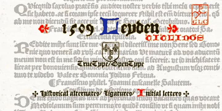 1509 Leyden by GLC Foundry — Blackletter Font