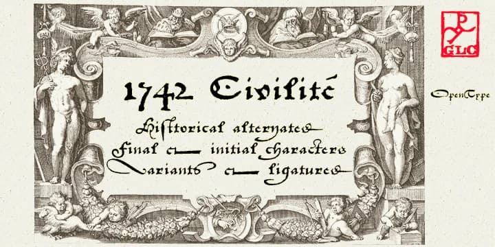 1742 Civilite by GLC Foundry — Blackletter Font