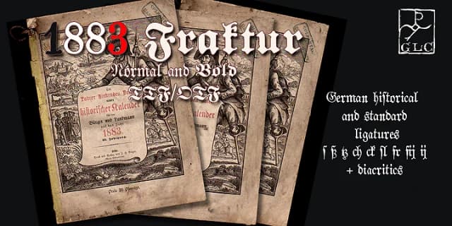 1883 Fraktur by GLC Foundry — Blackletter Font