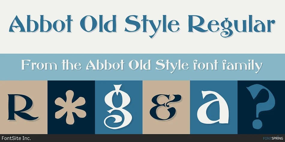 Abbot Old Style by FontSite Inc. — Decorative Font