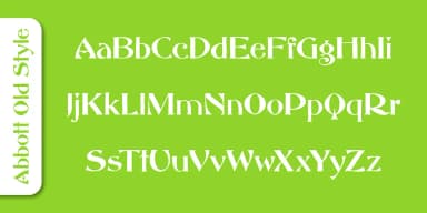 Abbott Old Style by SoftMaker — Decorative Font — thumbnail 2