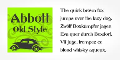 Abbott Old Style by SoftMaker — Decorative Font — thumbnail 4