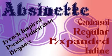Absinette by Greater Albion Typefounders — Decorative Font — thumbnail 2
