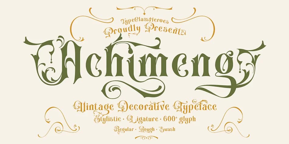 Achimeng by TypeClassHeroes — Decorative Font — preview 1