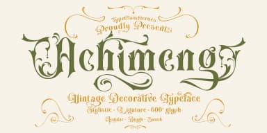 Achimeng by TypeClassHeroes — Decorative Font — thumbnail 1