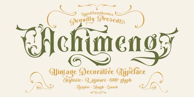 Achimeng by TypeClassHeroes — Decorative Font