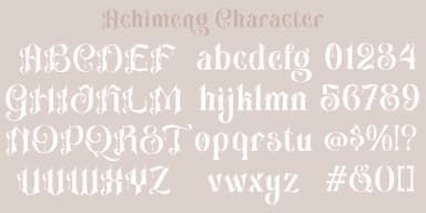 Achimeng by TypeClassHeroes — Decorative Font — thumbnail 3