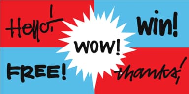 Ad Words by Outside the Line — Dingbats Font — thumbnail 1