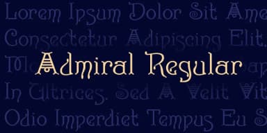 Admiral by Greater Albion Typefounders — Decorative Font — thumbnail 4