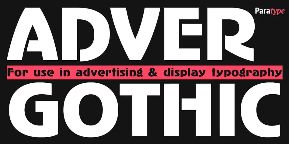 AdverGothic by ParaType — Decorative Font — preview 1