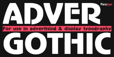AdverGothic by ParaType — Decorative Font — thumbnail 1