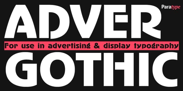 AdverGothic by ParaType — Decorative Font
