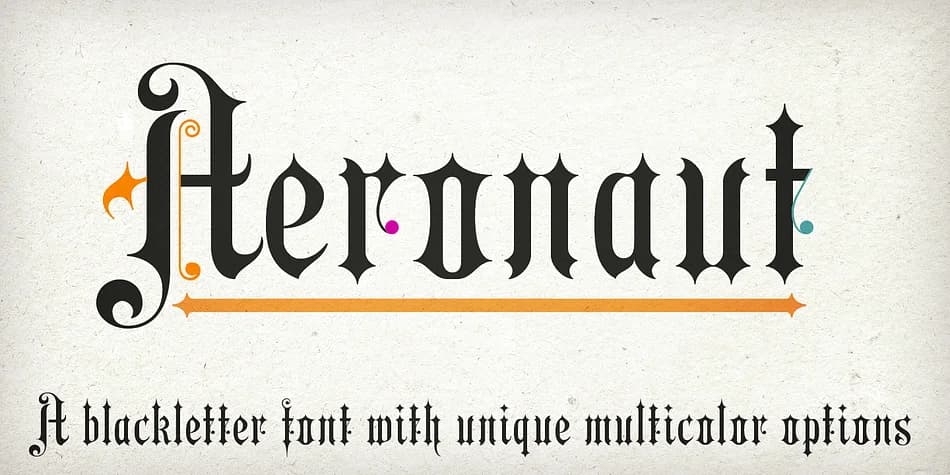 Aeronaut by FaceType — Blackletter Font