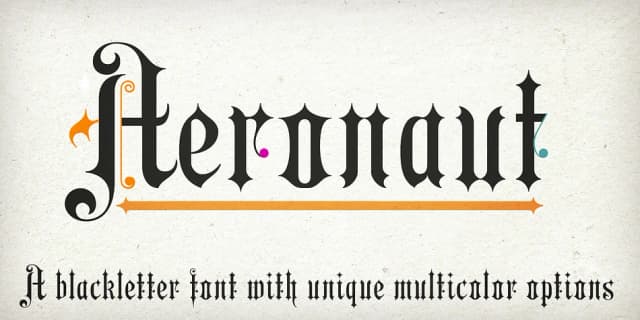 Aeronaut by FaceType — Blackletter Font