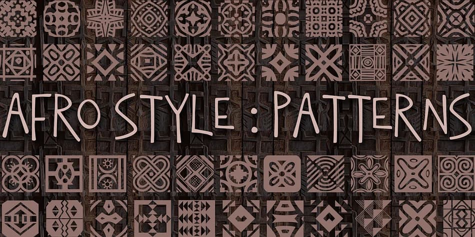 African Pattern by Scholtz Fonts — Dingbats Font