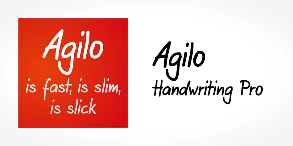 Agilo Handwriting Pro by SoftMaker — Decorative Font